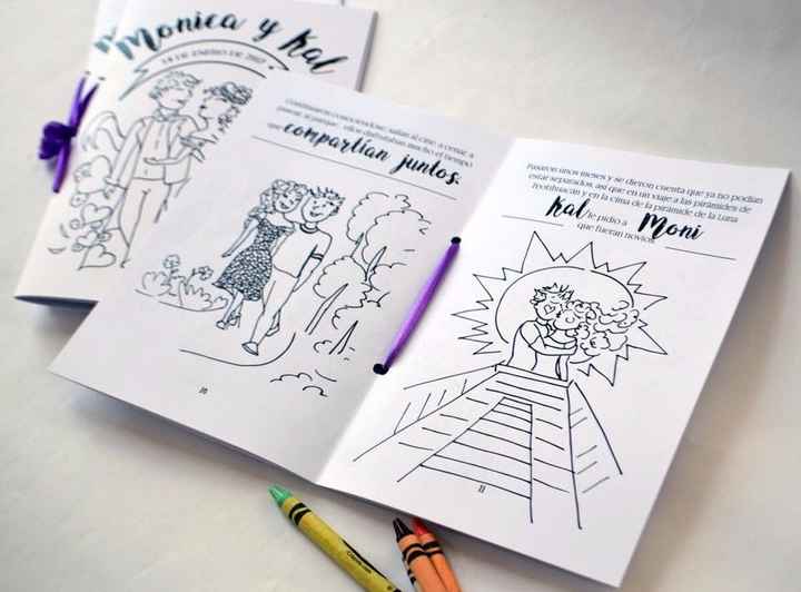 Libros para colorear con nuestra historia de amor