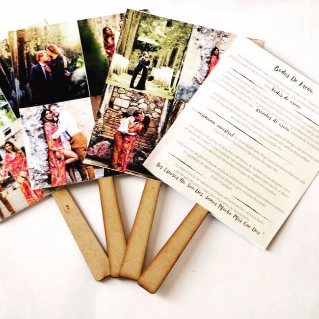 Abanicos ceremonia de arena