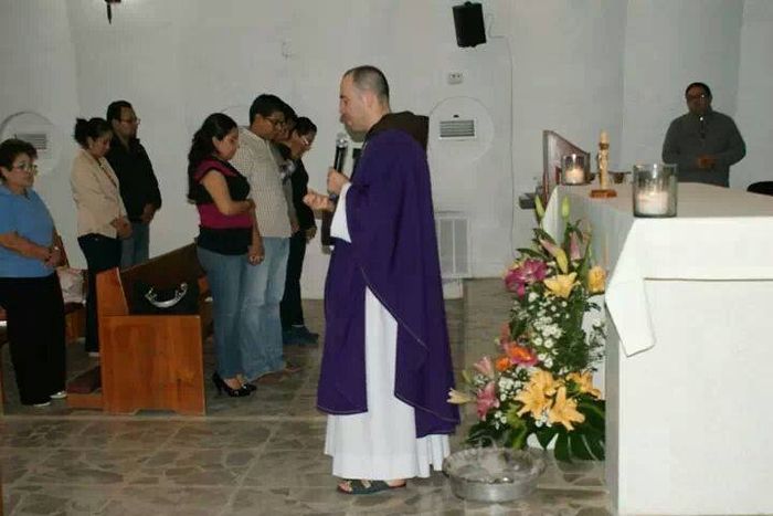 en la misa de agradecimiento 