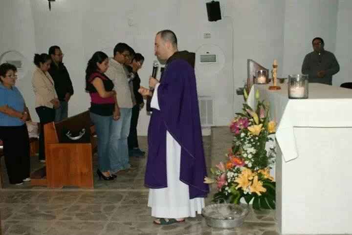 en la misa de agradecimiento 