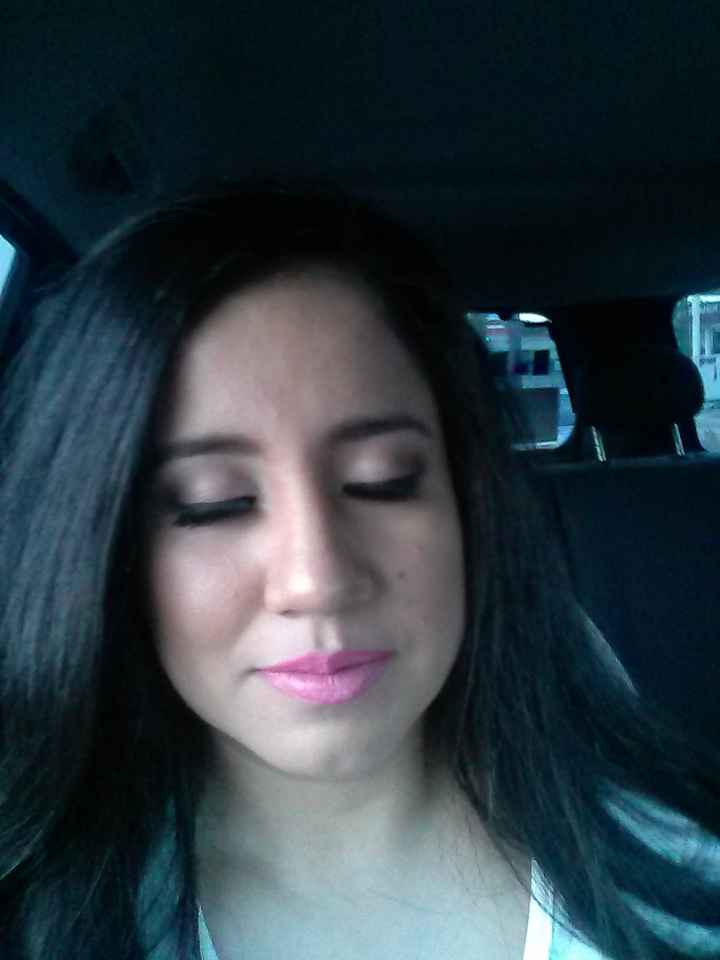 prueba de peinado y maquillaje