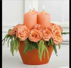 Decoración en salmón/naranja - 19