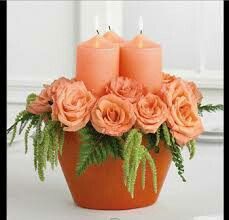 Decoración en salmón/naranja - 19