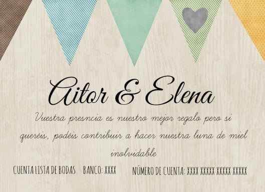 ¿Como avisar que el regalo será de sobre en mi Boda? - 7