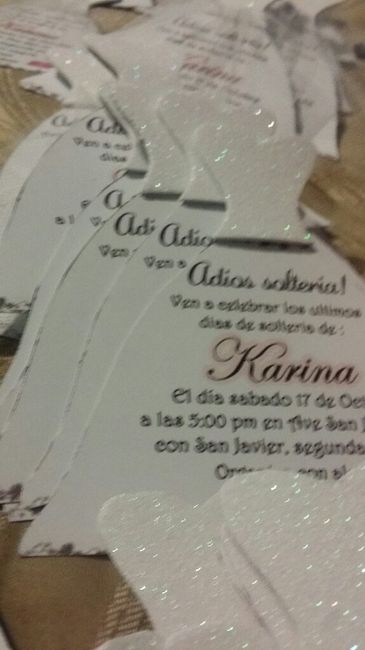 Mis invitaciones de despedida de soltera - 3