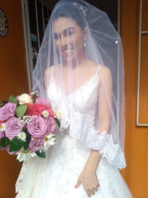 Mi velo de aliexpress en la boda - 1