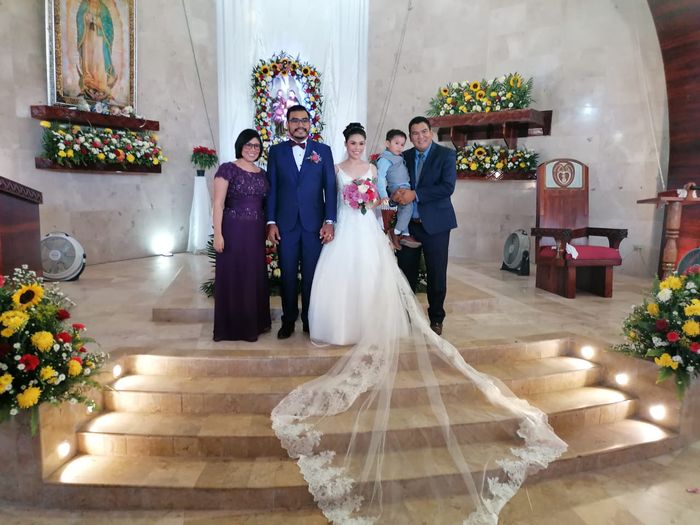 Mi velo de aliexpress en la boda - 2