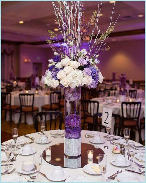 Centros de mesa en morado 💜💜 - 5