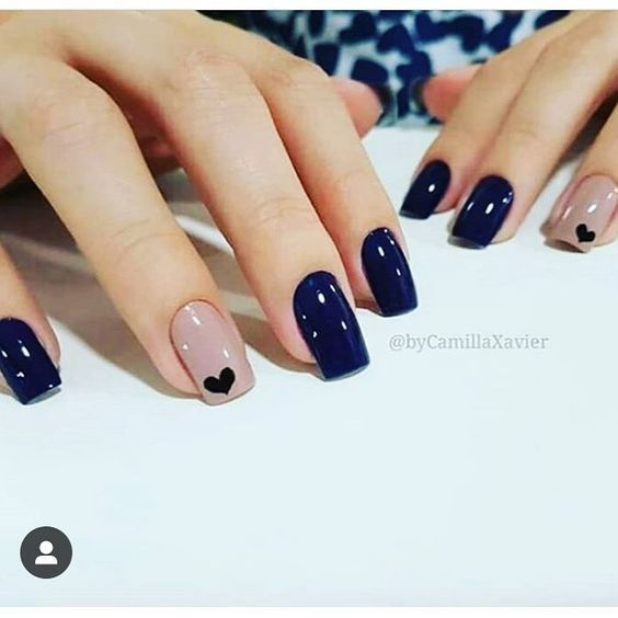 Uñas en tono azul 🌈 4