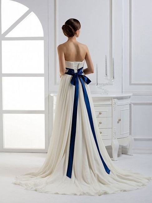 Vestidos de novia con azul 🌈 2