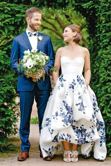 Vestidos de novia con azul 🌈 5