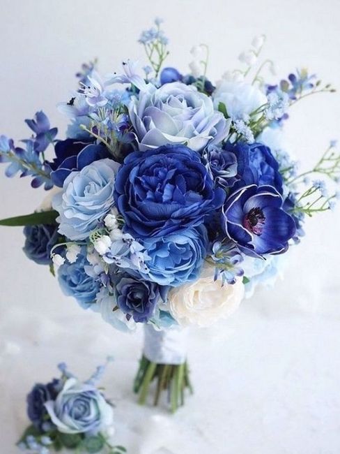 Flores en azul 🌈 3