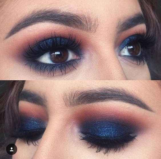 Maquillaje en tonos azules - 2