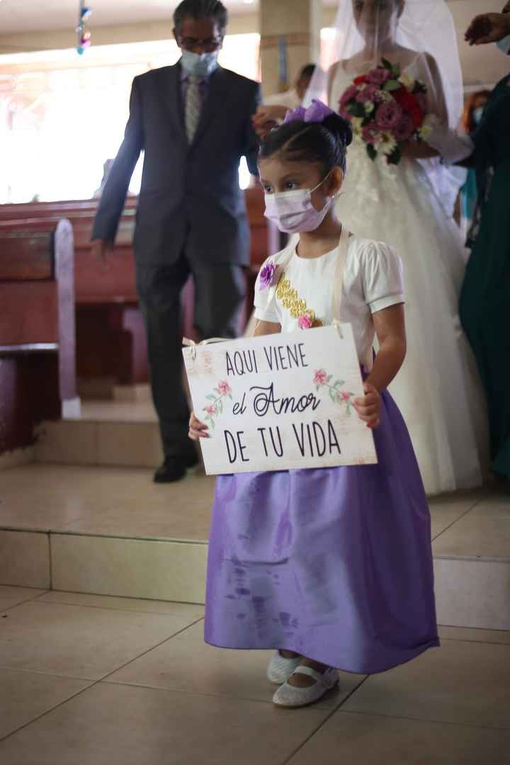 Pizarrones "here comes the bride" - 1