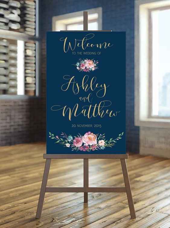 Letreros de bienvenida en azul 🌈 - 4