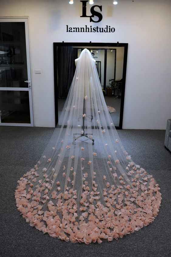 Velos de novia en rosa - 5