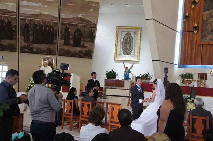 En la iglesia