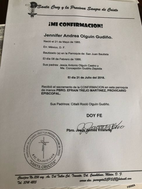 Confirmación - 1