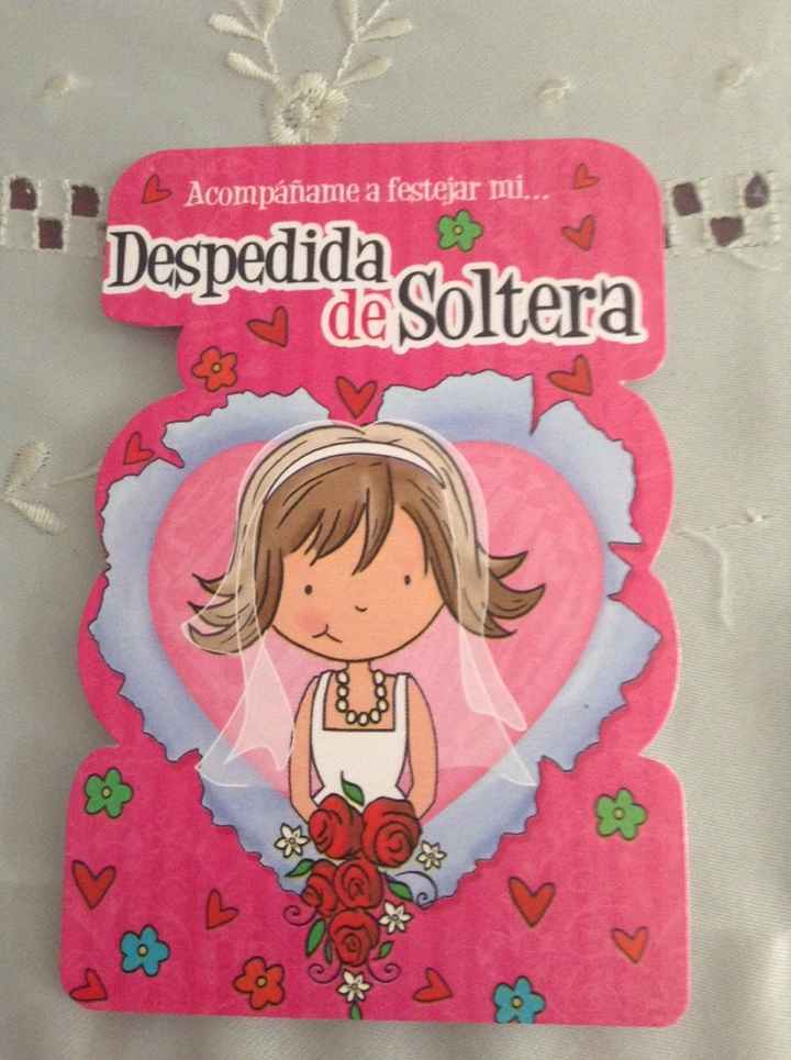 Mi despedida: las invitaciones - 1