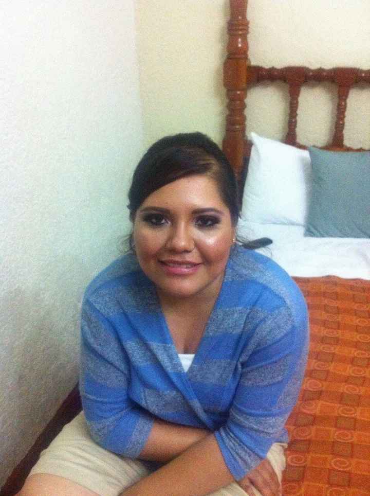 maquillaje y peinado caido