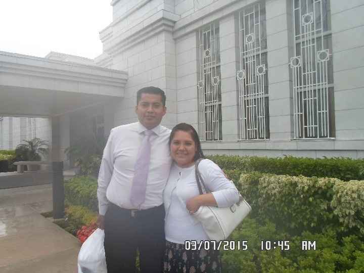 Un momento muy especial en el lugar donde nos casaremos, hace un mes