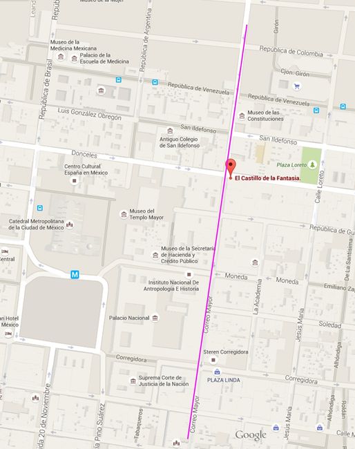 Cale del carmen  y el castillo de la fantasia