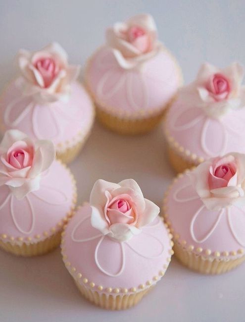 Cupcakes rosas para tu boda - 2