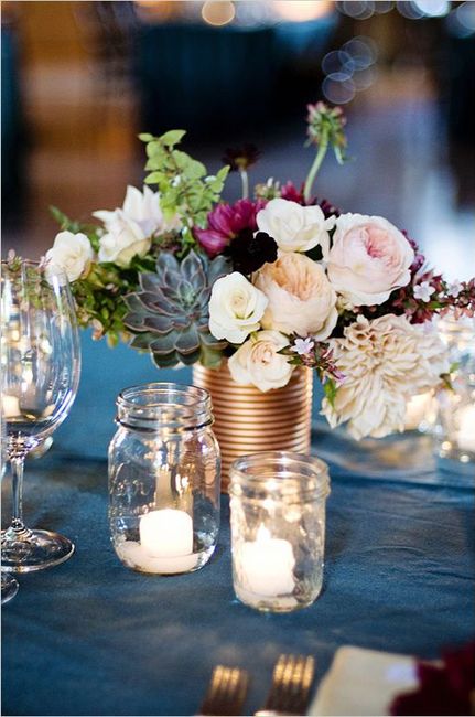 Centros de mesa en Bronce - 5