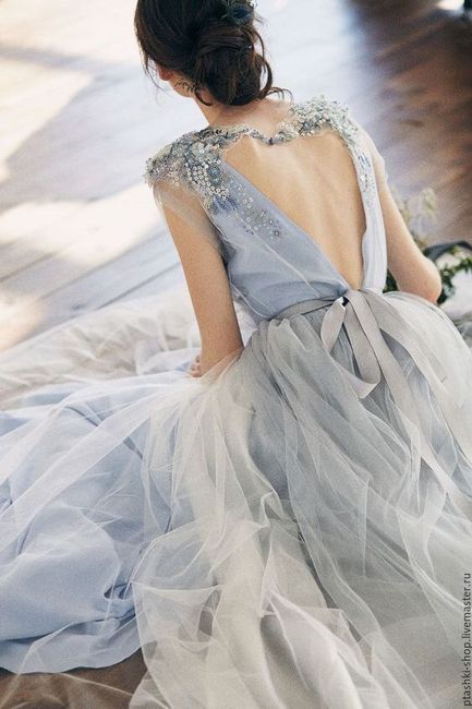 Vestido de novia azul 💙 - 3