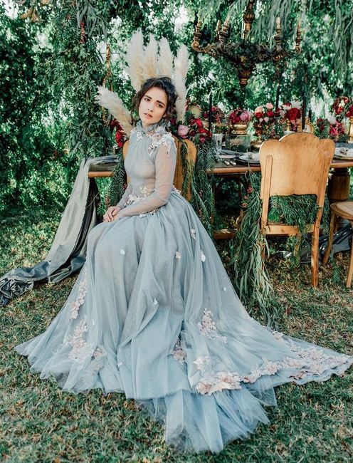 Vestido de novia azul 💙 - 13
