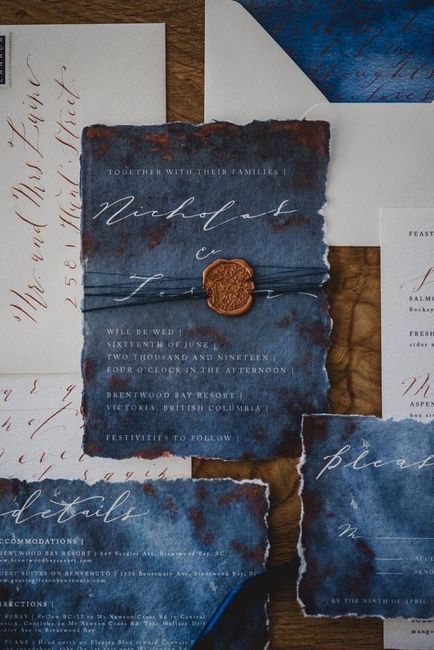 Invitaciones azules - 2