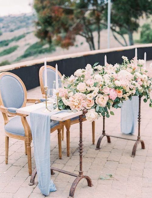 Mesa de novios en tonos azul 💙 - 4