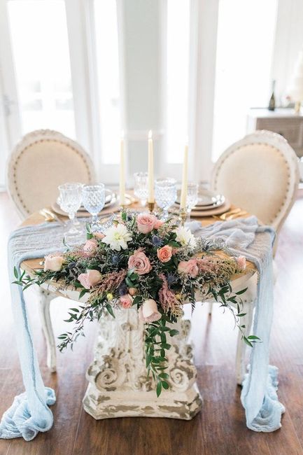 Mesa de novios en tonos azul 💙 - 11