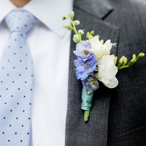 Boutonnière azul - 1