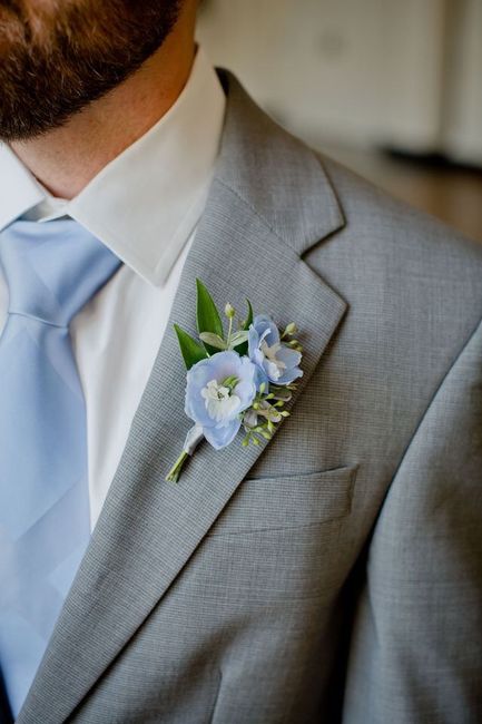 Boutonnière azul - 2
