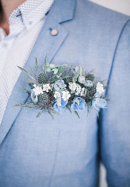 Boutonnière azul - 4