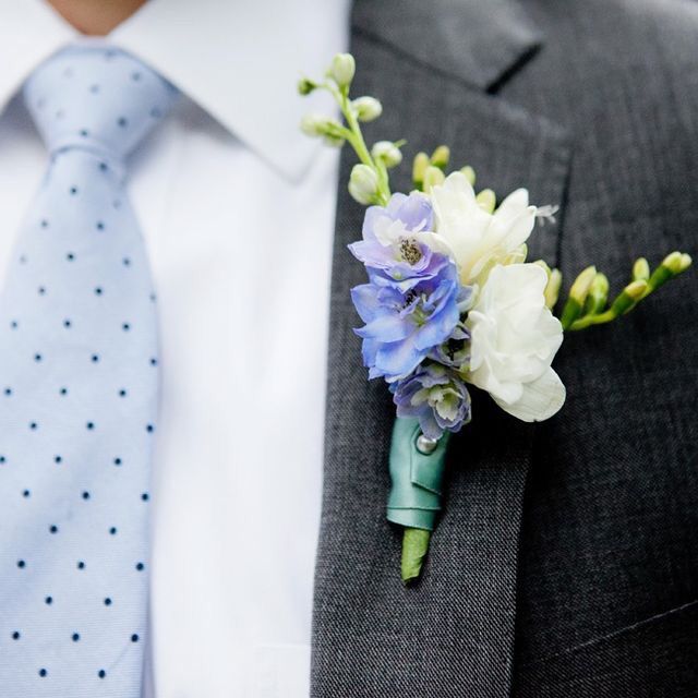 Boutonnière azul - 9