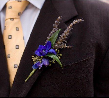 Boutonnière azul - 11
