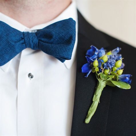 Boutonnière azul - 17