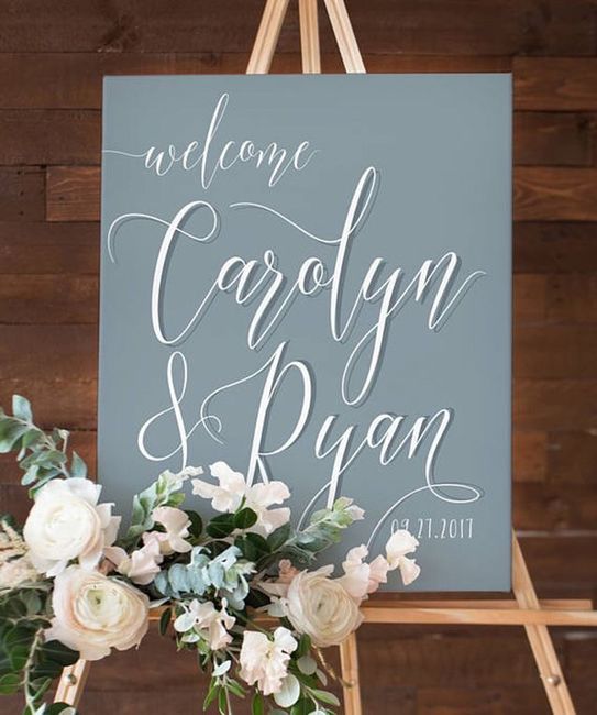 Letreros de Bienvenida en azul - 1