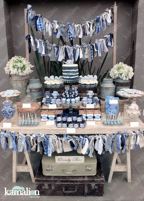 Mesa dulces en azul - 5