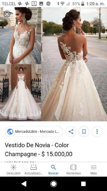 Vestido en color champagne o rojo? - 3