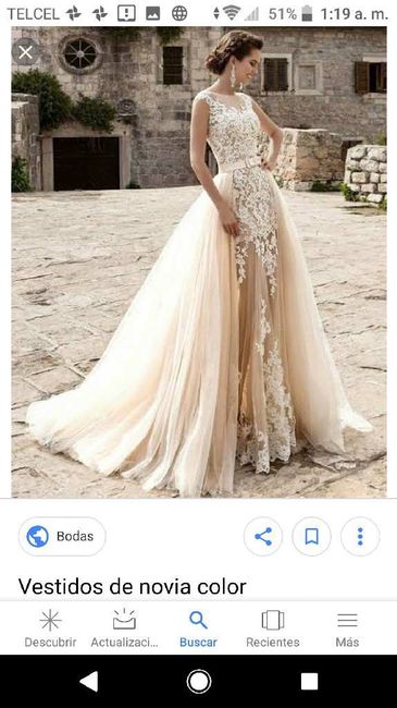 Vestido en color champagne o rojo? - 4