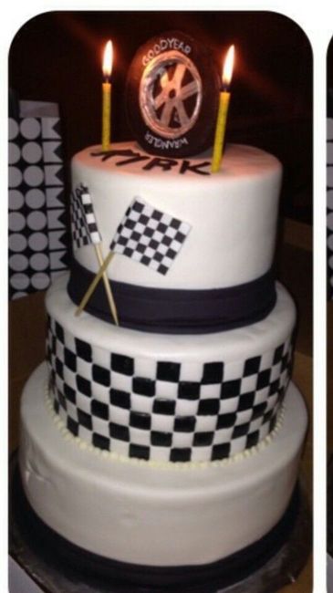 sorpresa pastel de boda estilo Racing! - 5