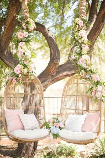 Decoraciones rosas en los árboles 💓🌳 - 9