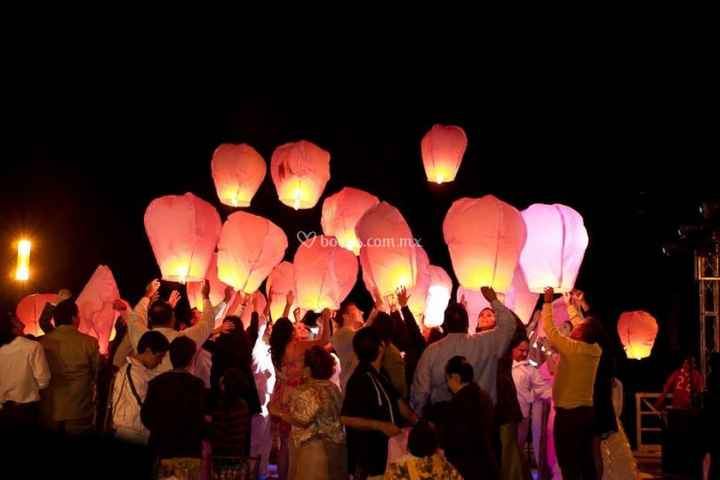 Decoraciones de papel rosa en la boda💗 - 10