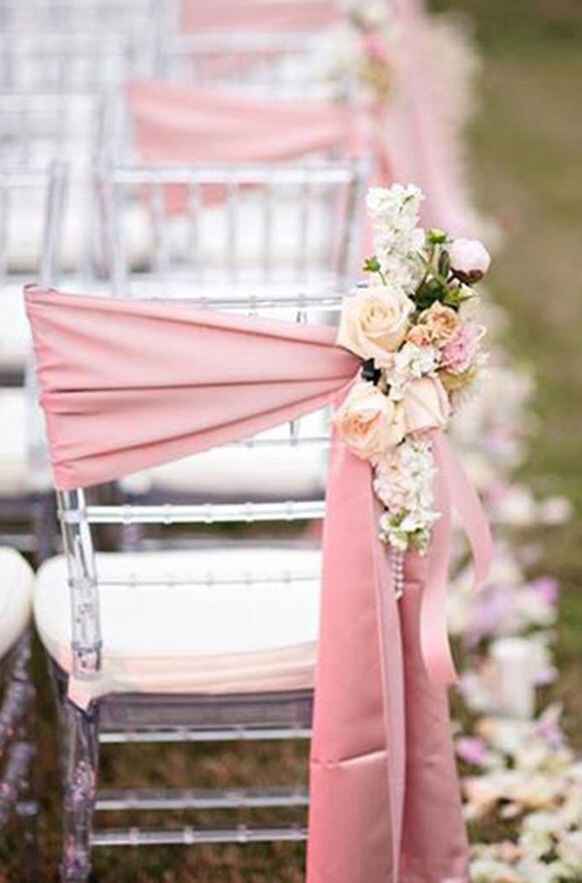 Sillas para invitados con toques rosas 💗 - 14