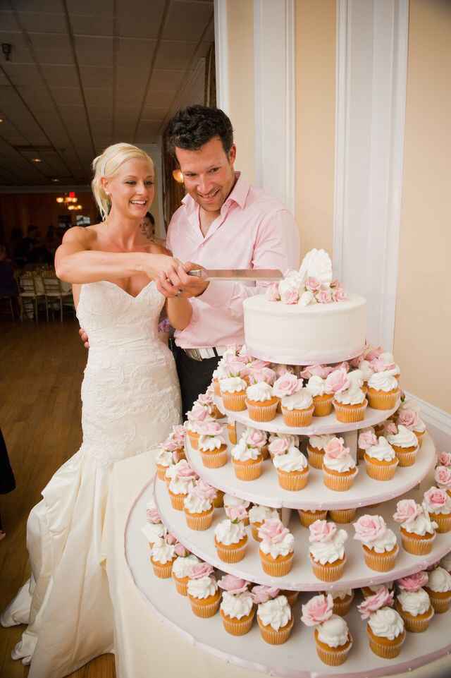 Cupcakes rosas para tu boda - 1