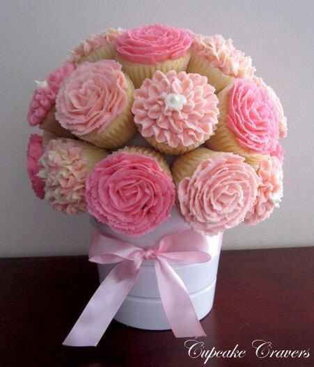 Cupcakes rosas para tu boda - 6