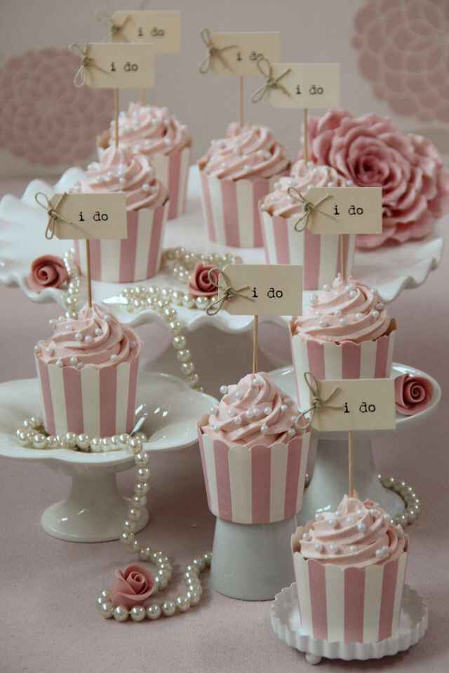 Cupcakes rosas para tu boda - 7